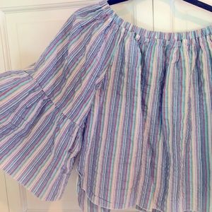 See by Chloe Bell Sleeve Off Shoulder Boho Blouse Small